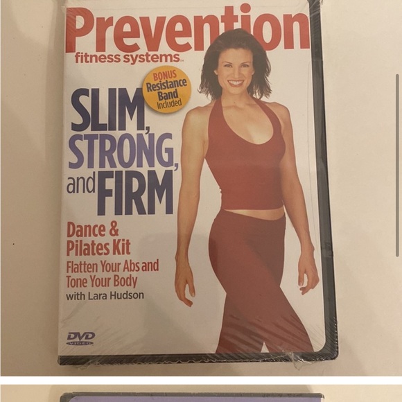 VTG Prevention NWT Fitness Slim Strong Firm Dance Pilates Laura Hudson DVD Red - Picture 4 of 8